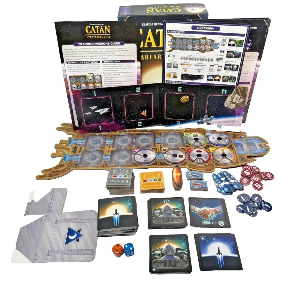 Catan Starfarers Duel CN3011 2 Player Strategy Board Game Inventory Verified